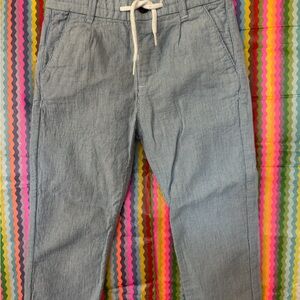 Mayoral Light Blue Striped Drawstring Pants- 36 months